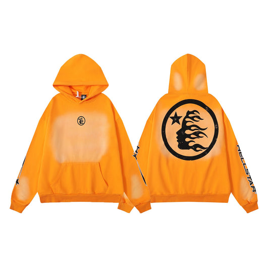Fire Orange Hellstar Hoodie